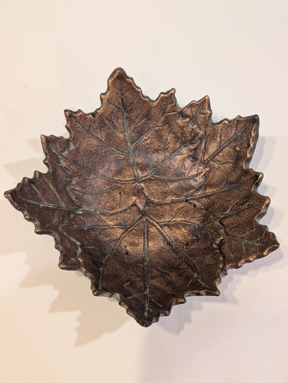 Vintage Andrea by Sadek Brass Maple Leaf Bowl – Made in India